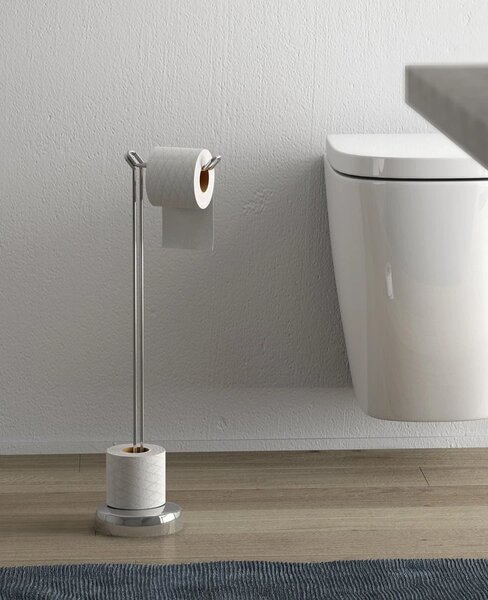 Aqualine Aqualine, suport pentru hartie igienica MINU, rezerva cu suport, crom, MU37