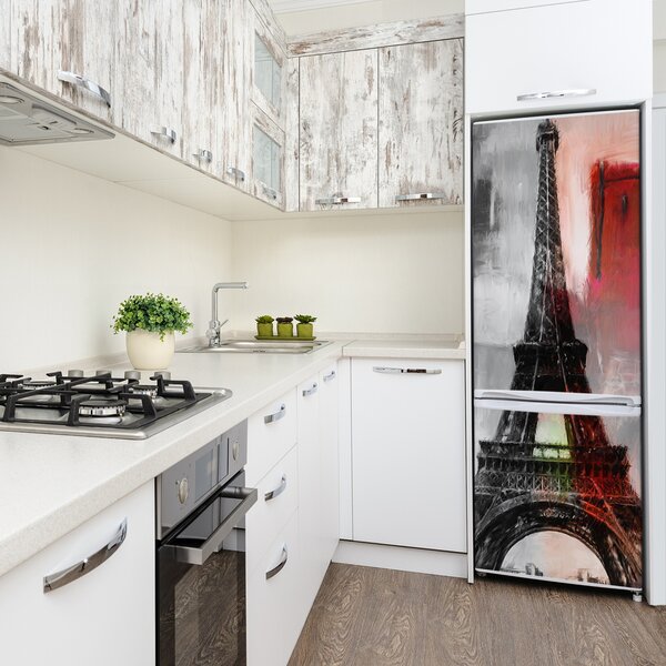 Autocolant pe frigider turnul Eiffel