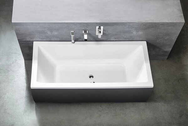 Aqualine Aqualine, cada dreptunghiulara NISA 180x70x42cm, alba, A1870