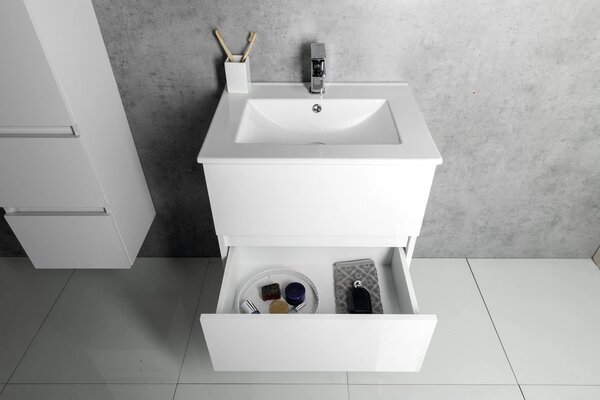 Aqualine Aqualine, dulap pentru chiuveta PANEDA 74,5x55x45,2cm, alb, PN275