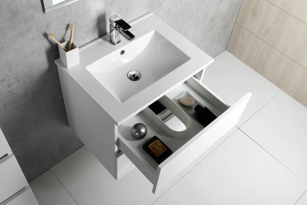 Aqualine Aqualine, dulap pentru chiuveta PANEDA 59,5x55x45,2cm, alb, PN260
