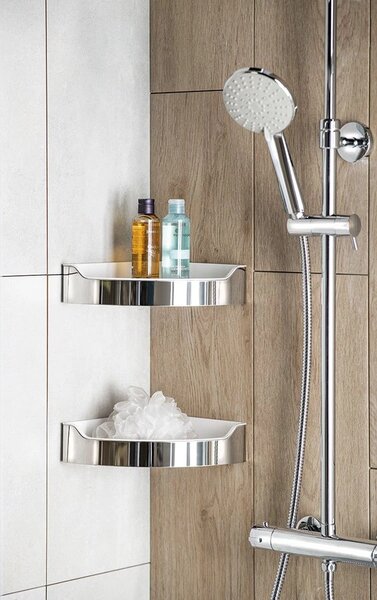 Aqualine Aqualine, suport SAMBA cu perie toaleta si suport hartie igienica, crom, SB131