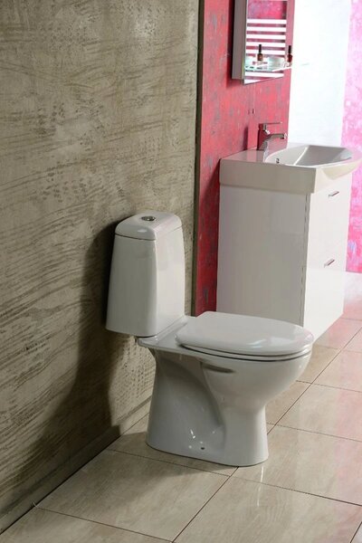 Aqualine Aqualine, WC combi RIGA, deșeuri spate, mecanism de spălare, RG601