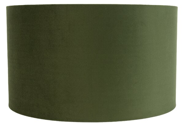 Abajur din catifea verde 35/35/20 cu interior auriu