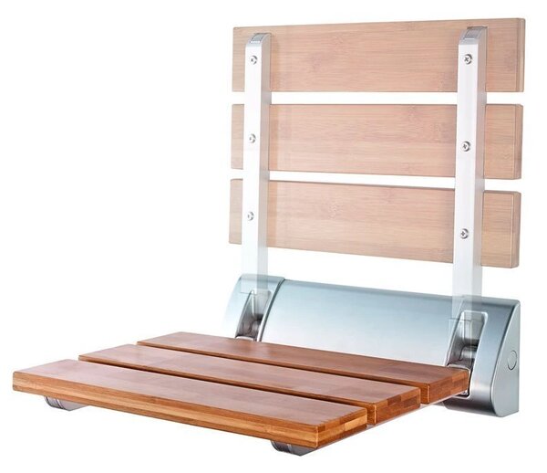 Aqualine Aqualine, Scaun de dus 32x23cm, pliabil, bambus, AE236