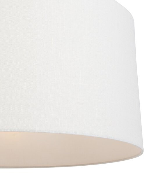 Lampă modernă cu pandantiv alb cu abajur alb 50 cm - Combi 1