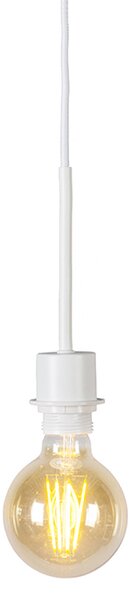 Lampă modernă cu pandantiv alb cu abajur alb 50 cm - Combi 1
