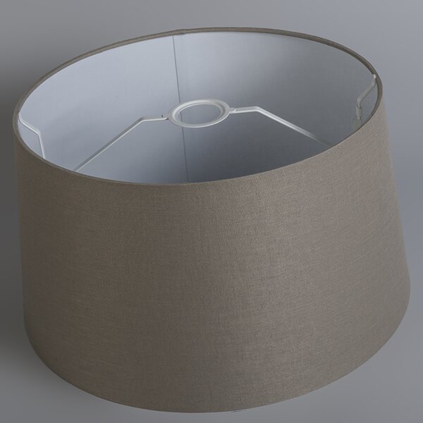 Lampă modernă cu pandantiv neagră cu abajur 45 cm taupe - Combi 1