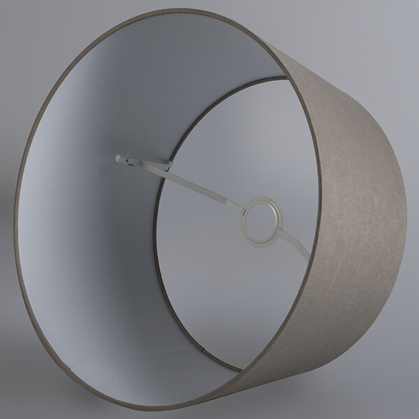 Lampă modernă suspendată albă cu abajur 45 cm taupe - Combi 1