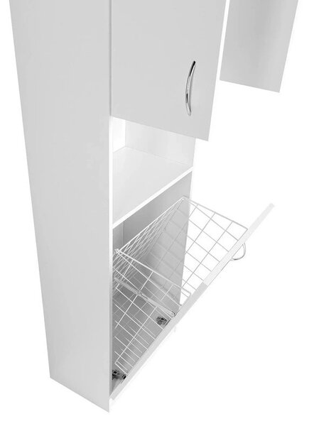 Aqualine Aqualine, dulap înalt SIMPLEX ECO cu coș 50x180x30cm, SIME510
