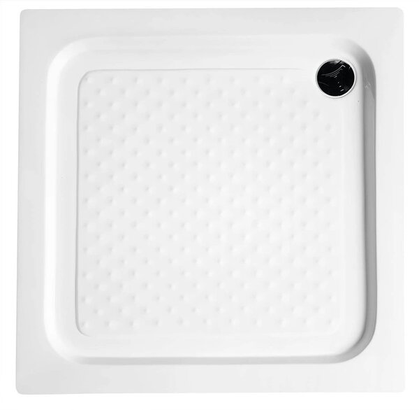 Aqualine Aqualine, Cadă de duș autoportabilă din acril, pătrată 80x80x15cm, BTTQ80
