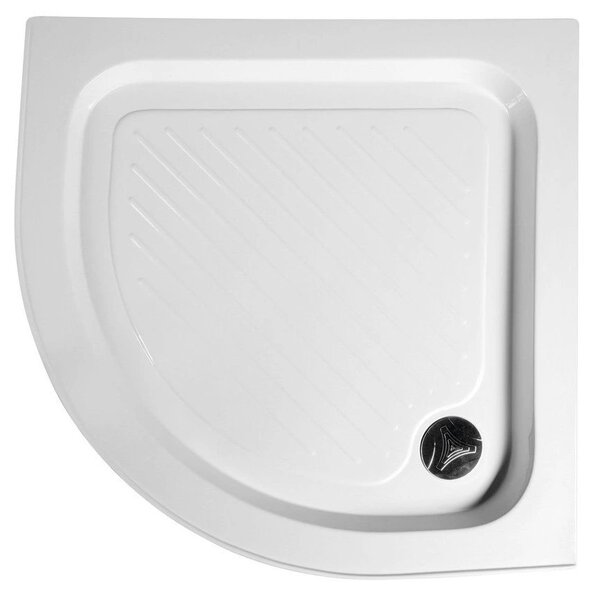 Aqualine Aqualine, Cadă de duș autoportabilă acrilică, sfert de cerc 80x80x15cm, BTTR80