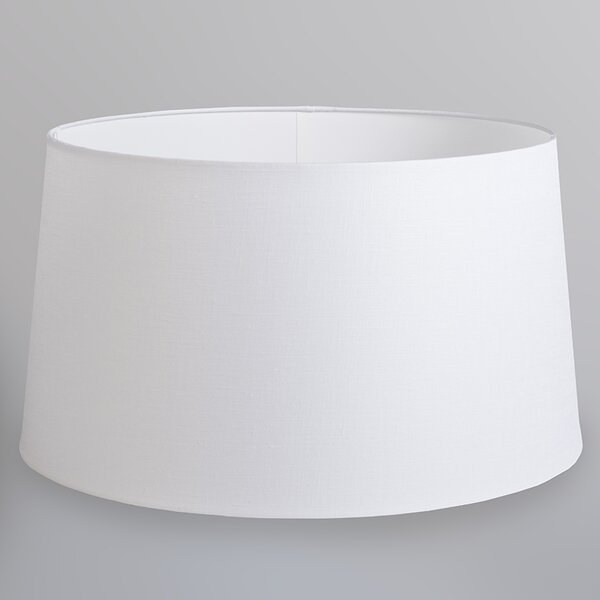 Lampă modernă suspendată neagră cu abajur alb 45 cm - Pendant