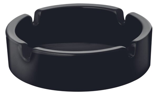 Scrumiera mare 10.7cm, sticla neagra, Bistro