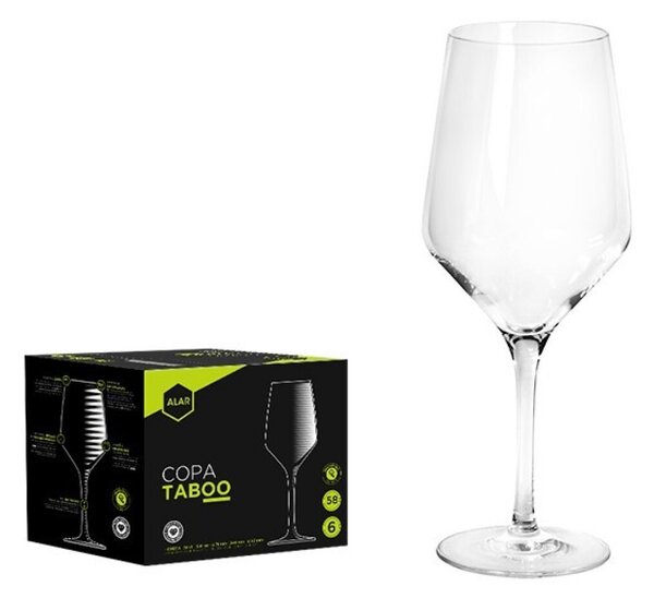 Set 6 pahare vin 440ml, Alar Taboo