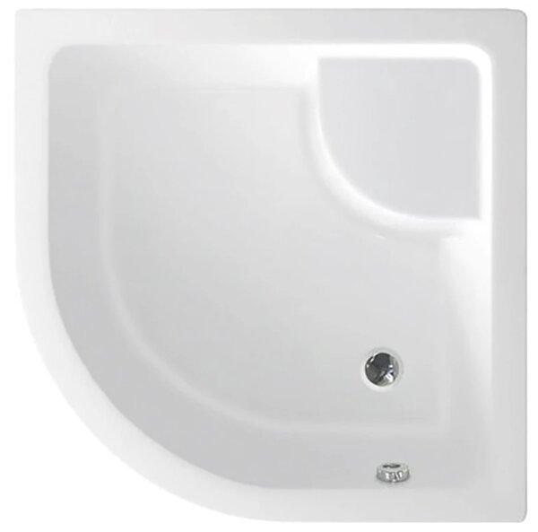 Aqualine Aqualine, Cadă de duș din acril, sfert de cerc 90x90x28cm inclusiv picioare, R550, C93