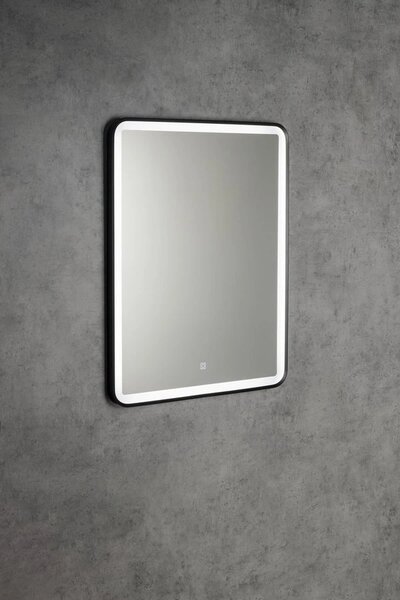 Aqualine Aqualine, oglinda SWIDA cu iluminare LED 60x80cm, senzor tactil, reglabil, negru mat, SW060