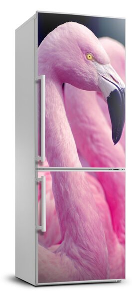 Autocolant pe frigider Flamingos