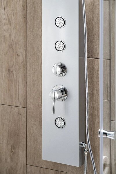 Aqualine Aqualine, panou de dus TUSA cu baterie, 1400 mm, aluminiu, SL680