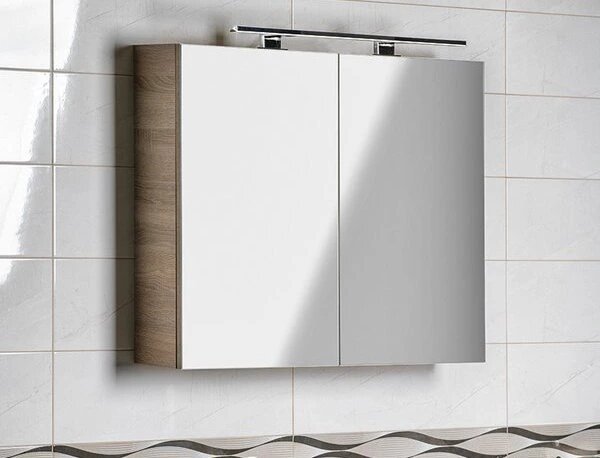 Aqualine Aqualine, galerie VEGA 60x70x18cm, stejar platinat, VG860