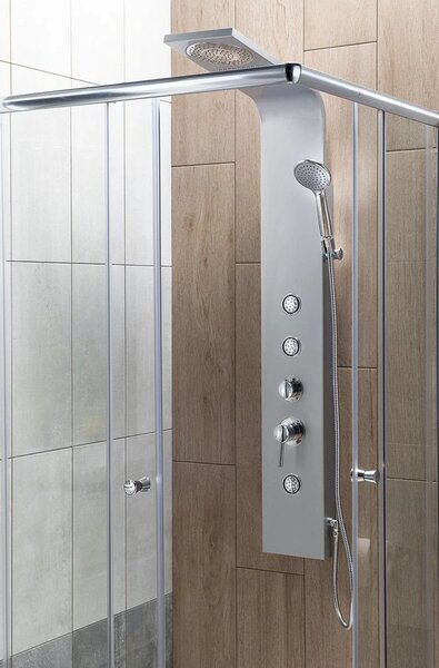 Aqualine Aqualine, panou de dus TUSA cu baterie, 1400 mm, aluminiu, SL680