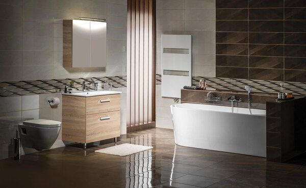 Aqualine Aqualine, galerie VEGA 60x70x18cm, stejar platinat, VG860
