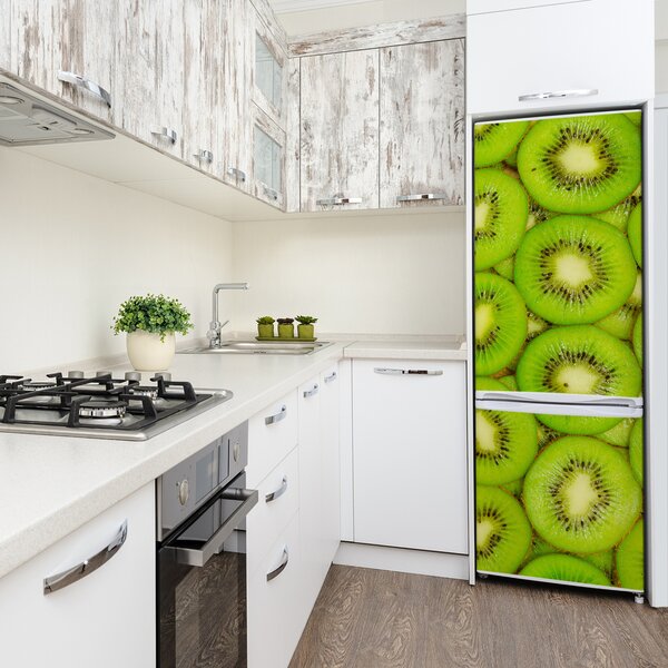 Autocolant pe frigider kiwi