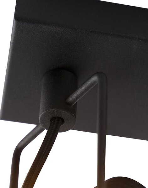 Spotlight industrial negru cu 2 lumini - Suplux