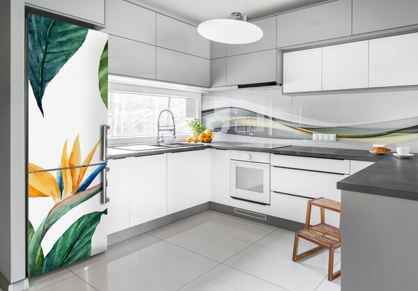 Foto Autocolant pentru piele al frigiderului Strelitzia reginae