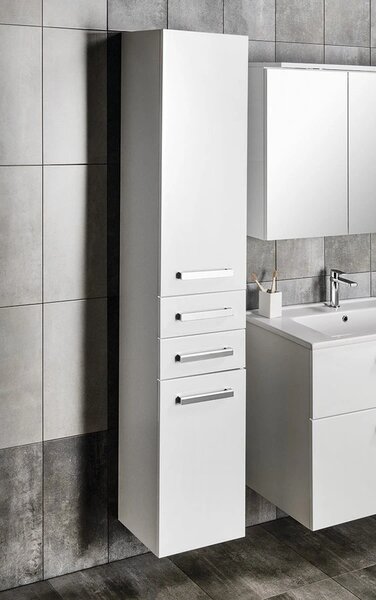 Aqualine Aqualine, VEGA Dulap înalt 35x184x31cm, alb lucios, VG185