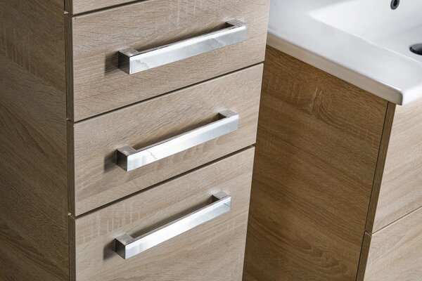 Aqualine Aqualine, VEGA Dulap înalt 35x184x31cm, stejar platină, VG985