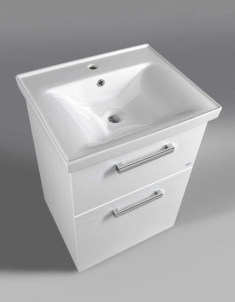 Aqualine Aqualine, dulap lavoar VEGA 50cm, 2xsertare, alb, VG053