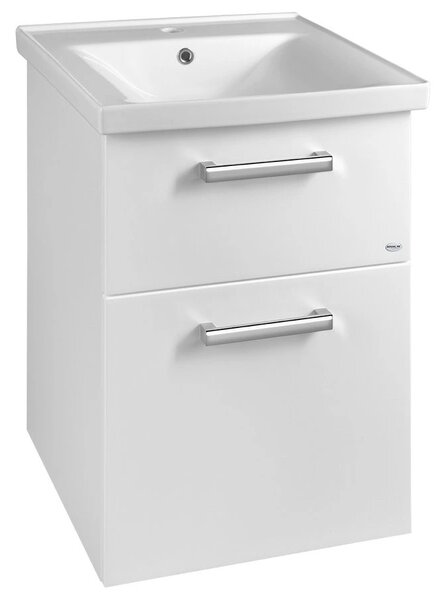 Aqualine Aqualine, dulap lavoar VEGA 50cm, 2xsertare, alb, VG053