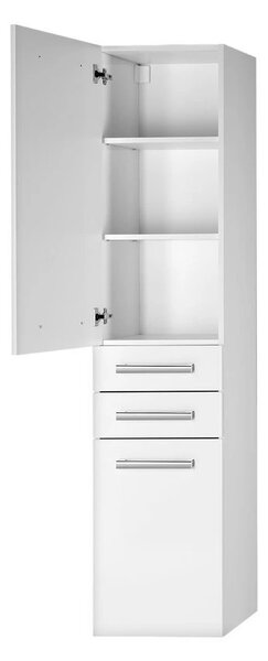 Aqualine Aqualine, VEGA Dulap înalt cu coș, 40x184x31cm, alb, VG180