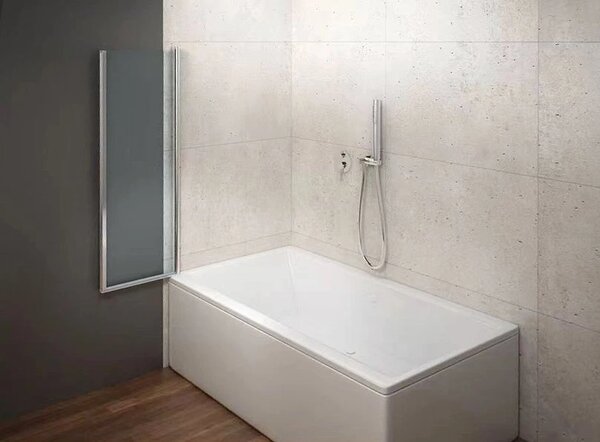 Aqualine Aqualine, paravan de baie WILA 900x1400 mm, pliabil, cromat, sticla transparenta, AQ5742