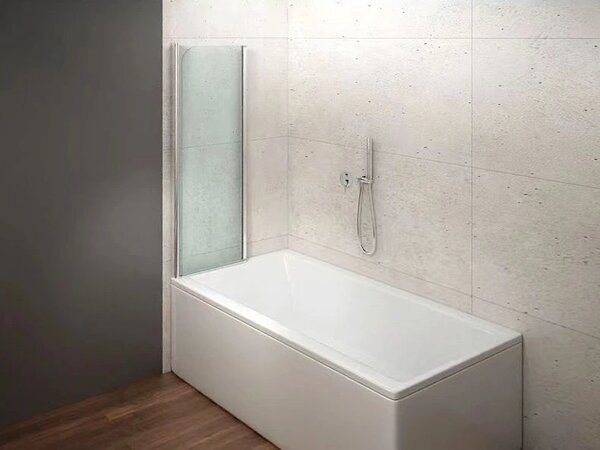 Aqualine Aqualine, paravan de baie WILA 900x1400 mm, pliabil, cromat, sticla transparenta, AQ5742