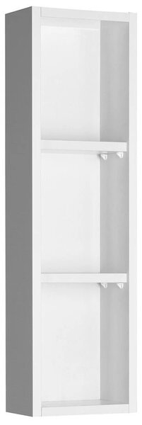 Aqualine Aqualine, dulap cu oglindă superioară ZOJA, 20x70x12cm, stânga, alb, 45463