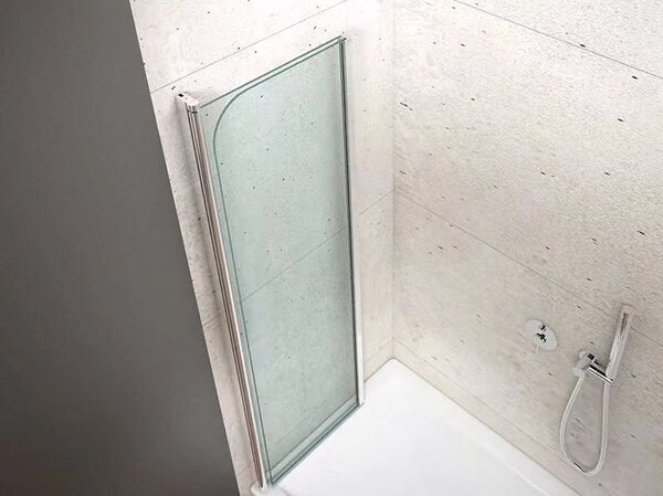 Aqualine Aqualine, paravan de baie WILA 900x1400 mm, pliabil, cromat, sticla transparenta, AQ5742