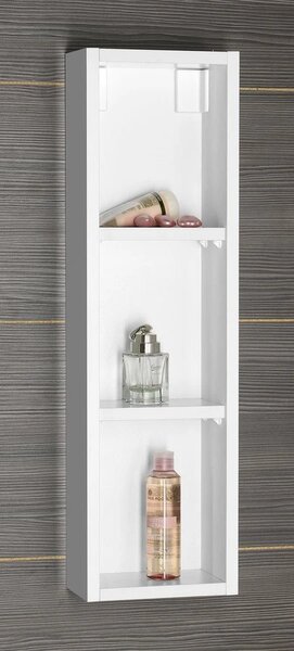 Aqualine Aqualine, dulap cu oglindă superioară ZOJA, 20x70x12cm, stânga, alb, 45463