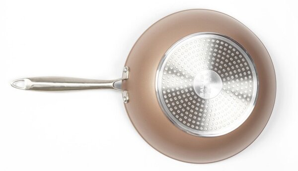 Tigaie wok 28cm, invelis non-stick, Metallic