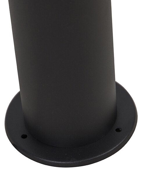 Lampă de exterior neagră cu abajur opal alb 50 cm - Odense