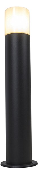 Lampă de exterior neagră cu abajur opal alb 50 cm - Odense