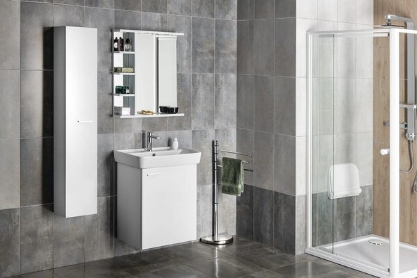 Aqualine Aqualine, dulap lavoar ZOJA 50,5x63x37,1 cm, alb, 56373