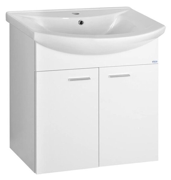 Aqualine Aqualine, dulap lavoar ZOJA 61,5x74x32,5cm, 2x usi, alb, 51063