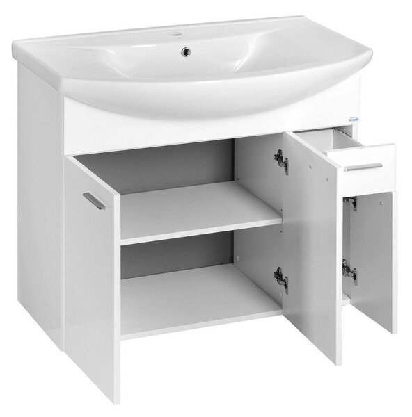 Aqualine Aqualine, dulap lavoar ZOJA 82,8x74x34,3cm, alb, 51083A