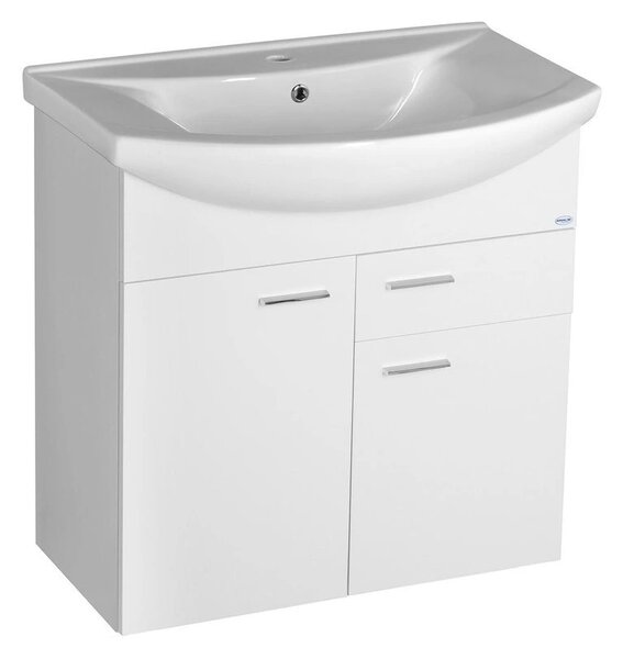 Aqualine Aqualine, dulap lavoar ZOJA 71,5x74x34cm, alb, 51075A