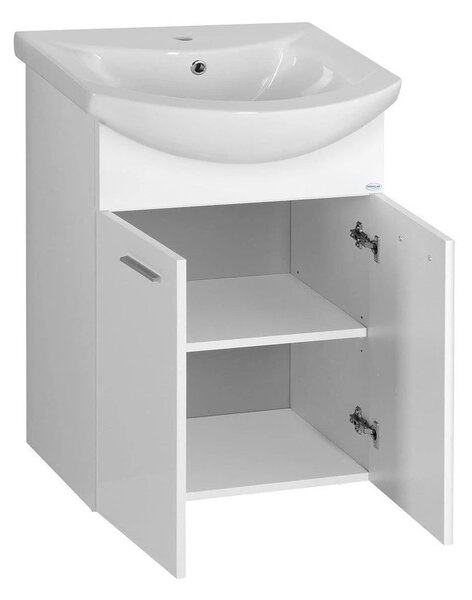 Aqualine Aqualine, dulap lavoar ZOJA 50,5x74x30cm, alb, 51055A