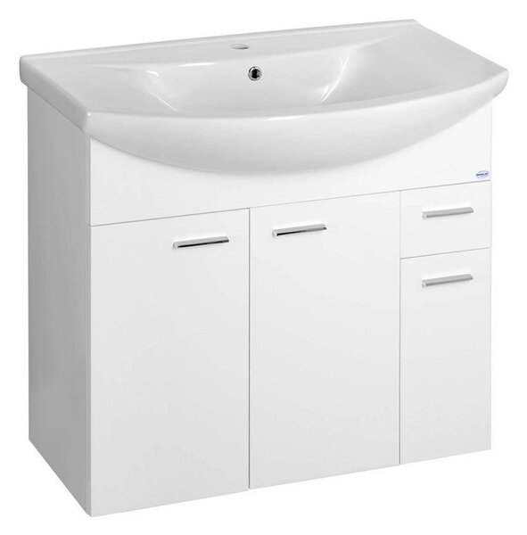 Aqualine Aqualine, dulap lavoar ZOJA 82,8x74x34,3cm, alb, 51083A
