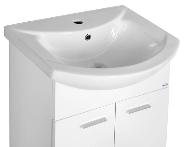 Aqualine Aqualine, dulap lavoar ZOJA 50,5x74x30cm, alb, 51055A