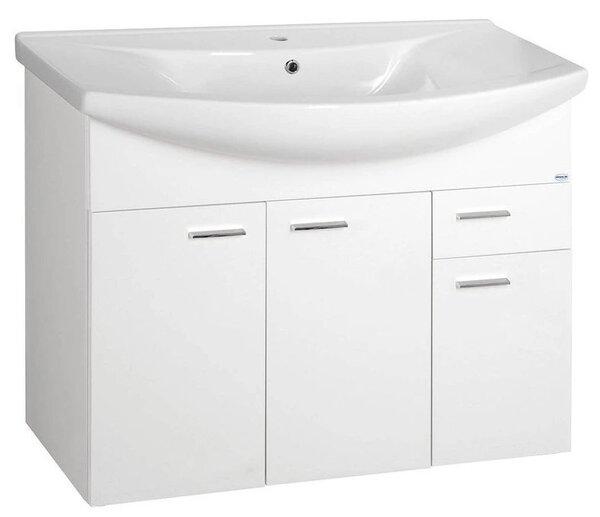 Aqualine Aqualine, dulap lavoar ZOJA 93x74x34cm, alb, 51094A